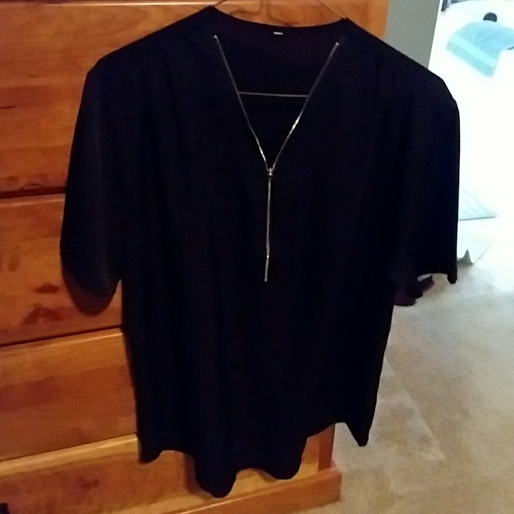 Zip up blouse